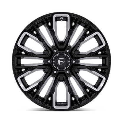 Fuel 1PC | D849 REBAR | 20.0x9.00 | 6X139.7 | 20 | GLOSS BLACK MILLED