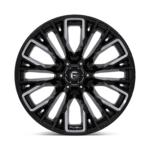 Fuel 1PC | D849 REBAR | 22.0x12.00 | 6X135 | -44 | GLOSS BLACK MILLED