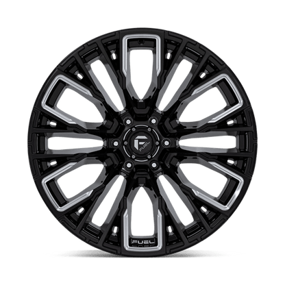 Fuel 1PC | D849 REBAR | 22.0x12.00 | 6X135 | -44 | GLOSS BLACK MILLED