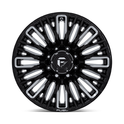 Fuel 1PC | D849 REBAR | 20.0x10.00 | 8X170 | -18 | GLOSS BLACK MILLED