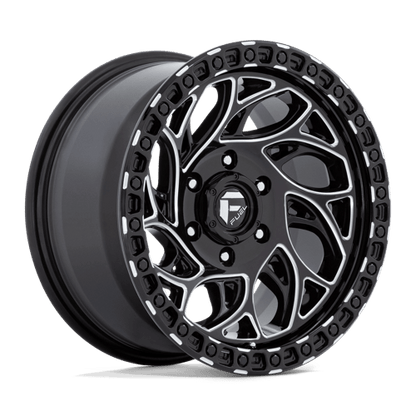 Fuel 1PC | D840 RUNNER OR | 17.0x9.00 | 6X135 | -12 | GLOSS BLACK MILLED