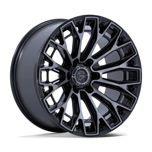 Fuel 1PC | FC882 TRAX | 20.0x10.00 | 8X170 | -18 | GLOSS BLACK MACHINED FACE DTCC