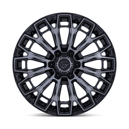 Fuel 1PC | FC882 TRAX | 20.0x9.00 | 6X139.7 | 20 | GLOSS BLACK MACHINED FACE DTCC