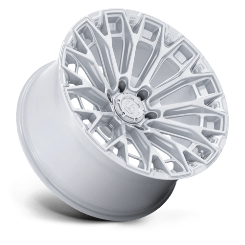Fuel 1PC | FC882 TRAX | 18.0x9.00 | 6X135 | 1 | GLOSS SILVER W/ MACHINED FACE