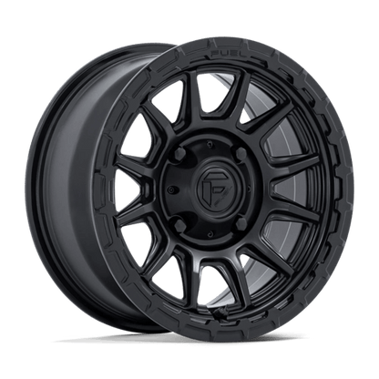 Fuel UTV | FV866 PISTON UTV | 15.0x7.00 | 4X137 | 10 | MATTE BLACK W/ GLOSS BLACK LIP