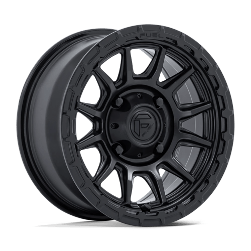 Fuel UTV | FV866 PISTON UTV | 15.0x7.00 | 4X156 | 38 | MATTE BLACK W/ GLOSS BLACK LIP