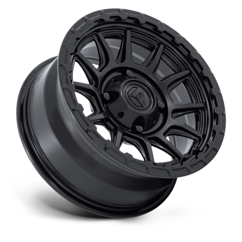 Fuel UTV | FV866 PISTON UTV | 15.0x7.00 | 6X139.7 | 38 | MATTE BLACK W/ GLOSS BLACK LIP