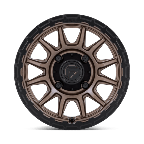 Fuel UTV | FV866 PISTON UTV | 15.0x7.00 | 4X156 | 10 | MATTE BRONZE W MATTE BLACK LIP