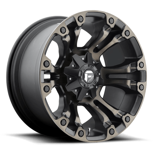 Fuel 1PC | D569 VAPOR | 18.0x9.00 | 8X170 | -12 | MATTE BLACK DOUBLE DARK TINT