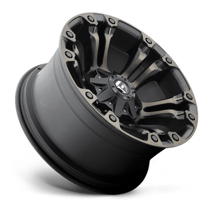 Fuel 1PC | D569 VAPOR | 17.0x10.00 | 8X165.1 | -18 | MATTE BLACK DOUBLE DARK TINT