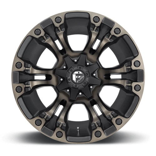 Fuel 1PC | D569 VAPOR | 17.0x10.00 | 8X165.1 | -18 | MATTE BLACK DOUBLE DARK TINT