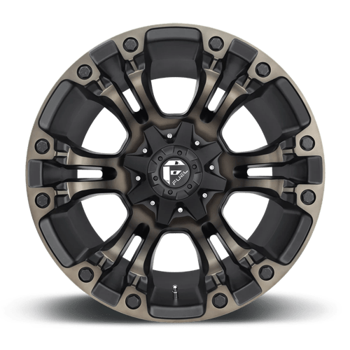 Fuel 1PC | D569 VAPOR | 20.0x9.00 | 8X170 | 20 | MATTE BLACK DOUBLE DARK TINT