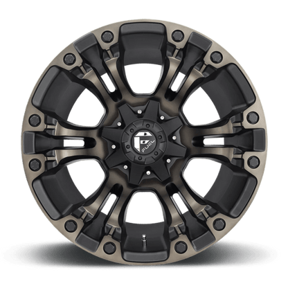 Fuel 1PC | D569 VAPOR | 20.0x9.00 | 6X135/6X139.7 | 20 | MATTE BLACK DOUBLE DARK TINT