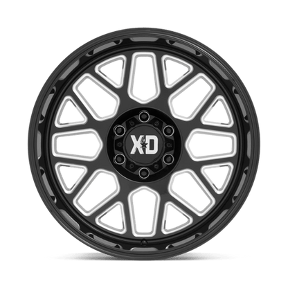 XD | XD849 GRENADE II | 20.0x9.00 | 8X165.1 | 0 | GLOSS BLACK MILLED