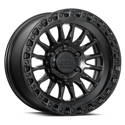 GRIT | 17X9 | 6X135 | -12 | MATTE BLACK W MATTE BLACK RING | GRIT-7963MB12N