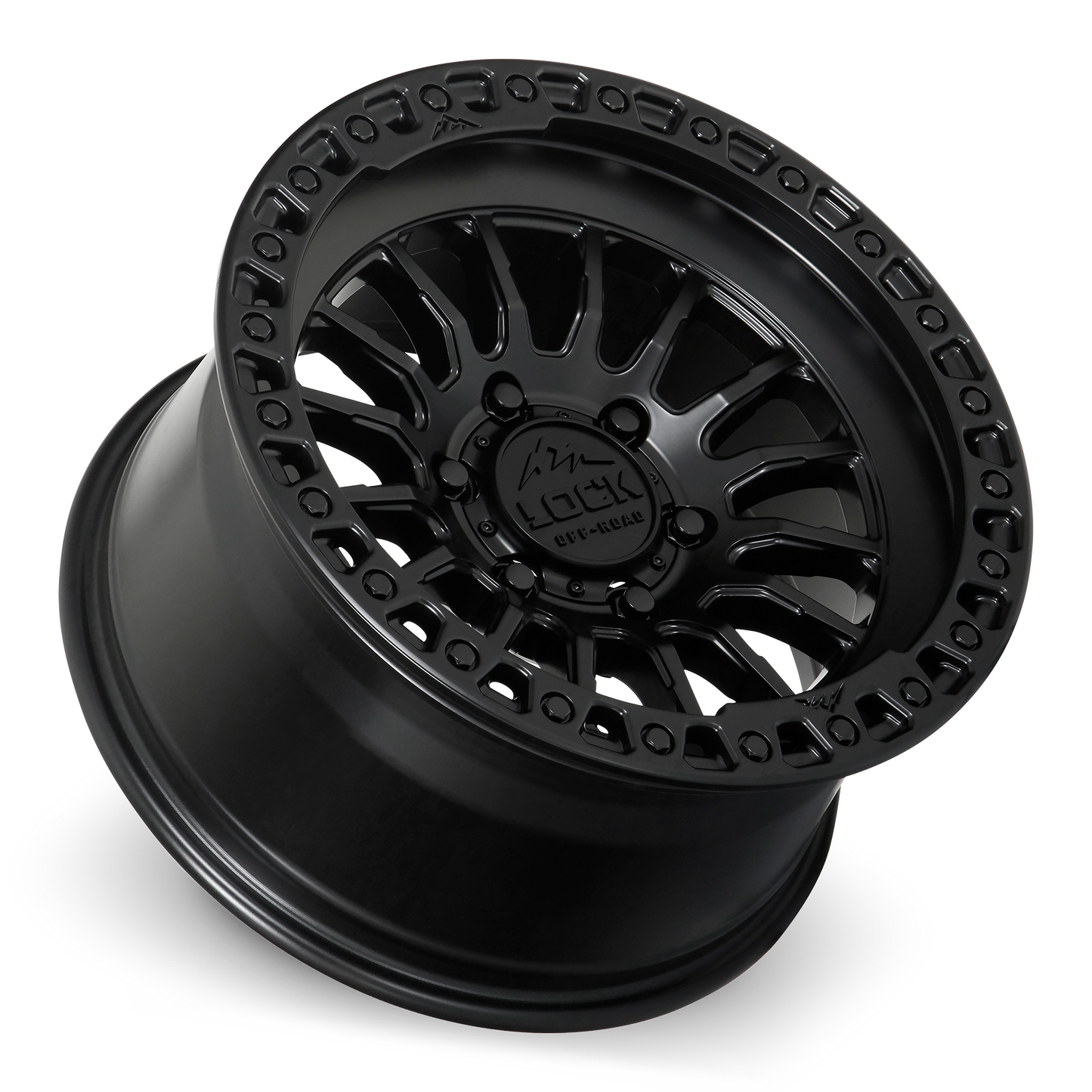 GRIT | 17X8.5 | 5X127 | +25 | MATTE BLACK W MATTE BLACK RING | GRIT-78557MB25