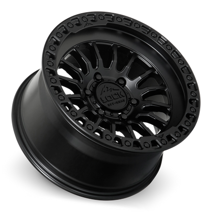GRIT | 17X9 | 6X135 | +1 | MATTE BLACK W MATTE BLACK RING | GRIT-7963MB
