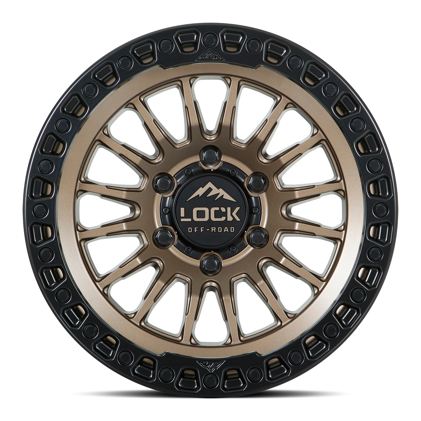 GRIT | 17X8.5 | 5X127 | +25 | MATTE BRONZE W MATTE BLACK RING | GRIT-78557MRMBR25