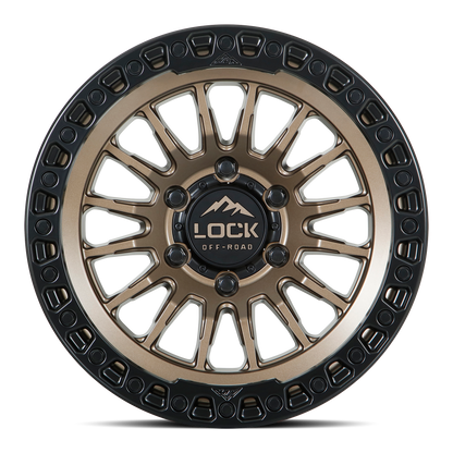 GRIT | 17X9 | 6X135 | +1 | MATTE BRONZE W MATTE BLACK RING | GRIT-7963MRMBR