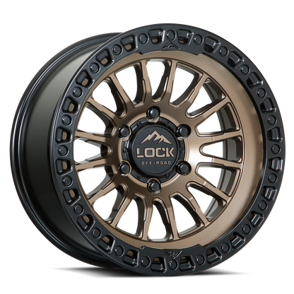 GRIT | 17X9 | 5X127 | +1 | MATTE BRONZE W MATTE BLACK RING | GRIT-7957MRMBR