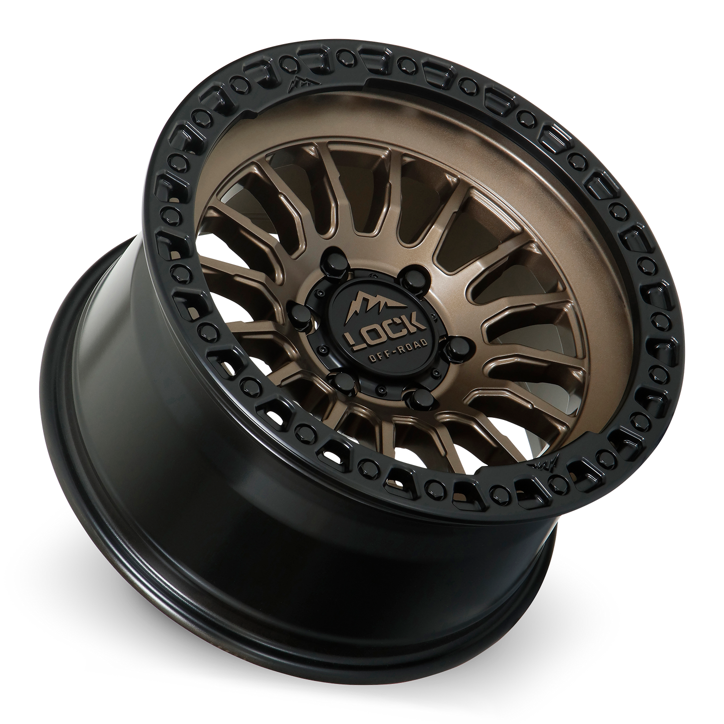 GRIT | 17X8.5 | 5X127 | +25 | MATTE BRONZE W MATTE BLACK RING | GRIT-78557MRMBR25