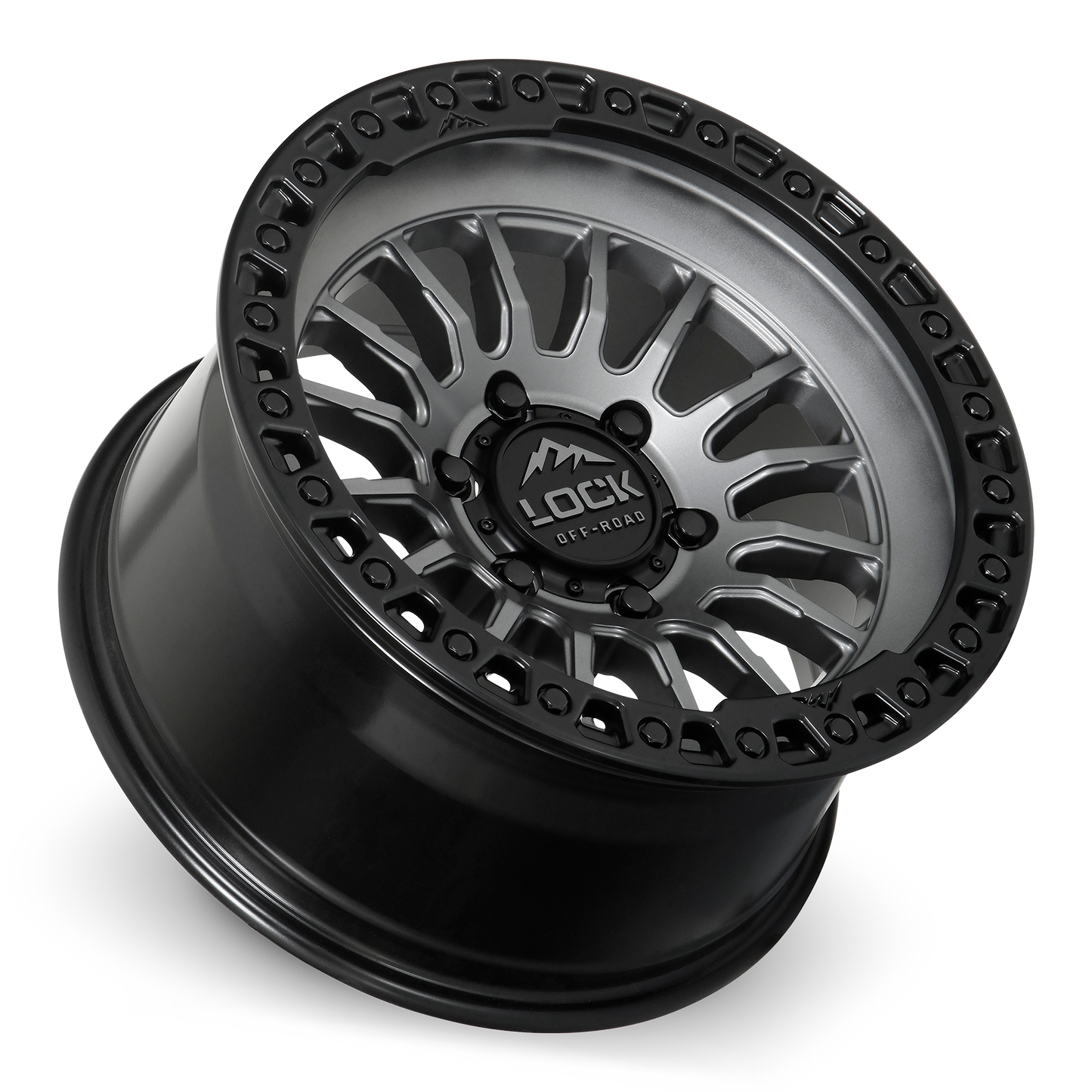 GRIT | 17X9 | 6X135 | -12 | MATTE GREY W MATTE BLACK RING | GRIT-7963MGMBR12N