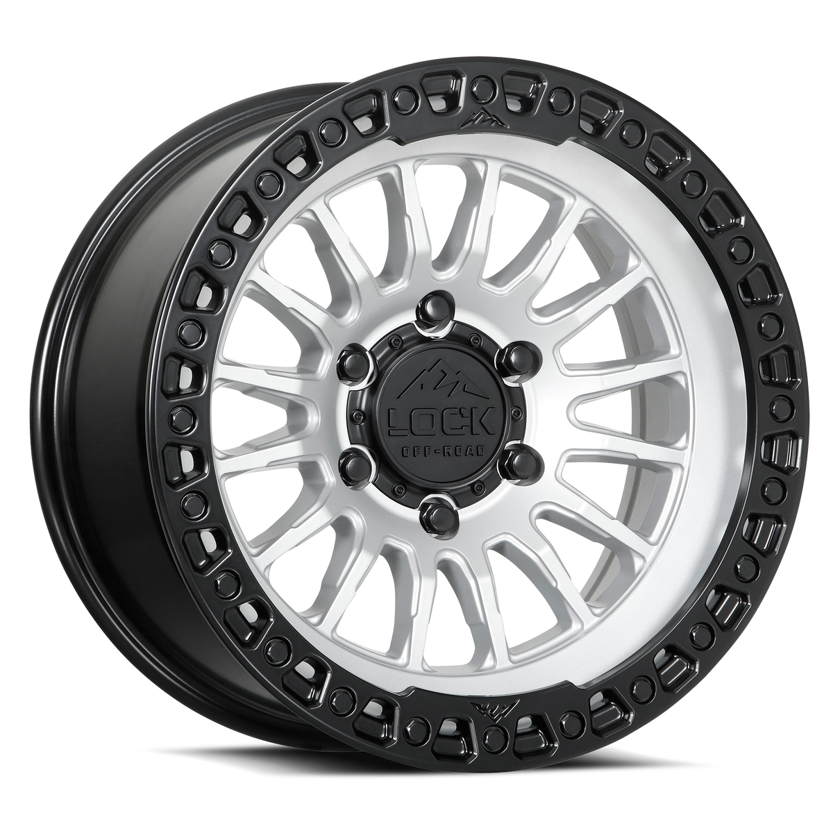 GRIT | 17X9 | 6X135 | -12 | MATTE SILVER W MATTE BLACK RING | GRIT-7963MSMBR12N