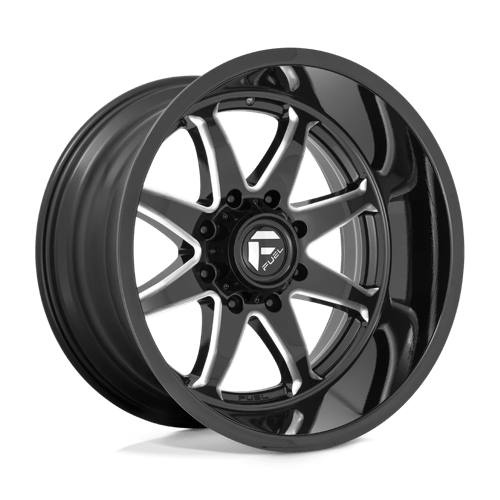 Fuel 1PC | D749 HAMMER | 20.0x9.00 | 8X165.1 | 1 | GLOSS BLACK MILLED