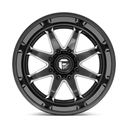 Fuel 1PC | D749 HAMMER | 20.0x10.00 | 8X180 | -18 | GLOSS BLACK MILLED