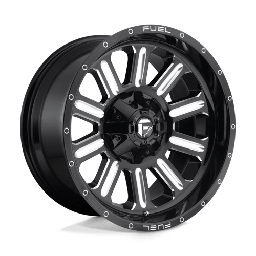 Fuel 1PC | D620 HARDLINE | 20.0x10.00 | 8X170 | -18 | GLOSS BLACK MILLED