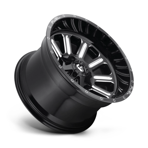Fuel 1PC | D620 HARDLINE | 15.0x8.00 | 5X139.7 | -18 | GLOSS BLACK MILLED