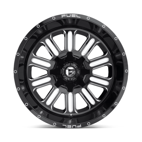 Fuel 1PC | D620 HARDLINE | 20.0x10.00 | 8X170 | -18 | GLOSS BLACK MILLED