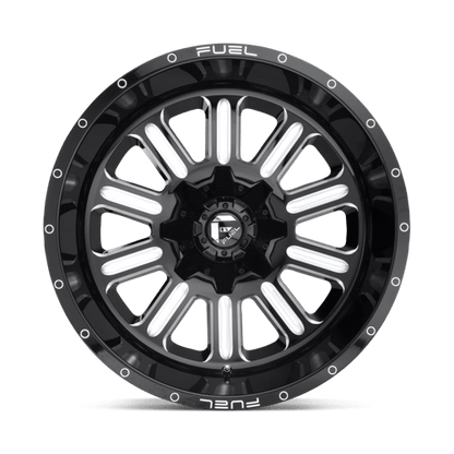 Fuel 1PC | D620 HARDLINE | 18.0x9.00 | 8X165.1 | 1 | GLOSS BLACK MILLED