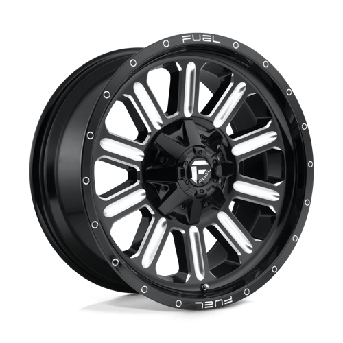 Fuel 1PC | D620 HARDLINE | 20.0x9.00 | 8X170 | 1 | GLOSS BLACK MILLED