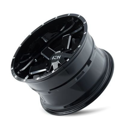 ION 141 GLOSS BLACK MILLED | 20x10 | 8-180 | -19mm | 141-2178M