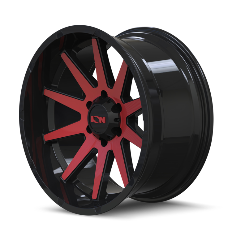 ION 143 GLOSS BLACK RED MACHINED | 20x10 | 6-135 | -19mm | 143-2136BTR