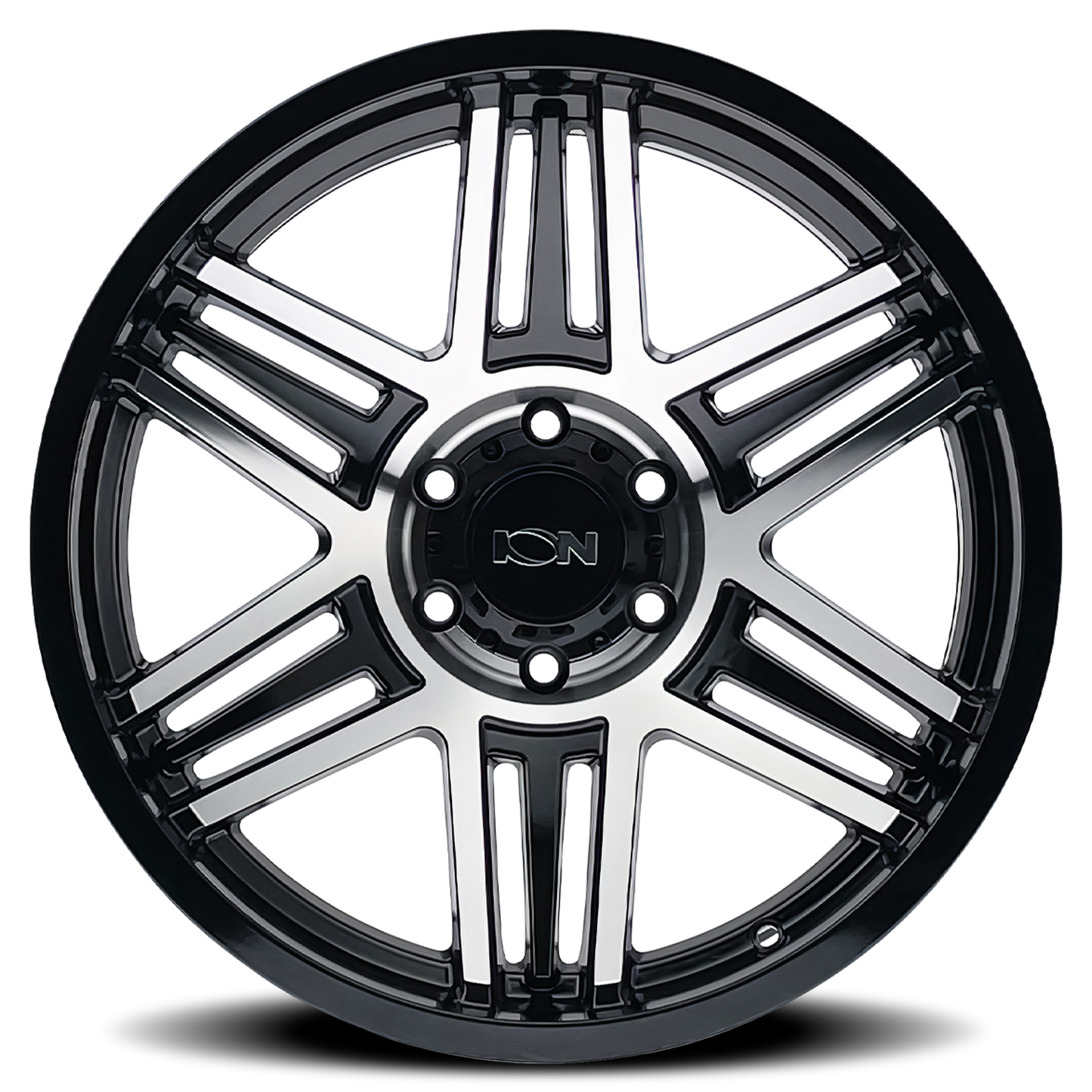 ION 147 GLOSS BLACK MACHINED | 20x10 | 6-135 | -19mm | 147-2136BM19