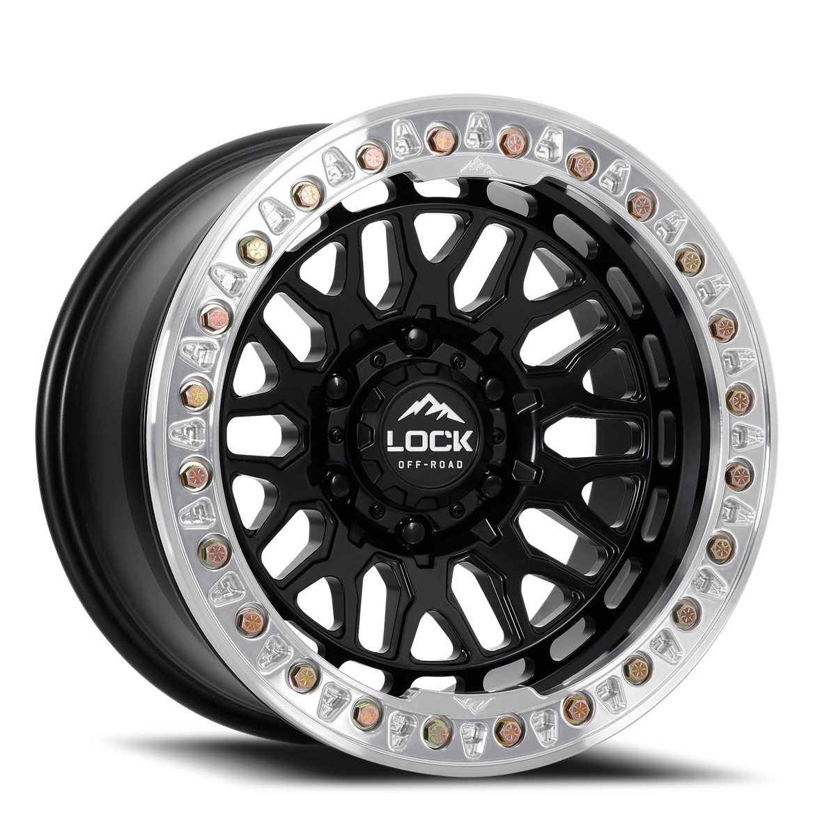 INVADER CASTING BEADLOCK | 17X9 | 5X127 | -38 | MATTE BLACK WITH MATTE BLACK RING | INVADER-7957MB38N