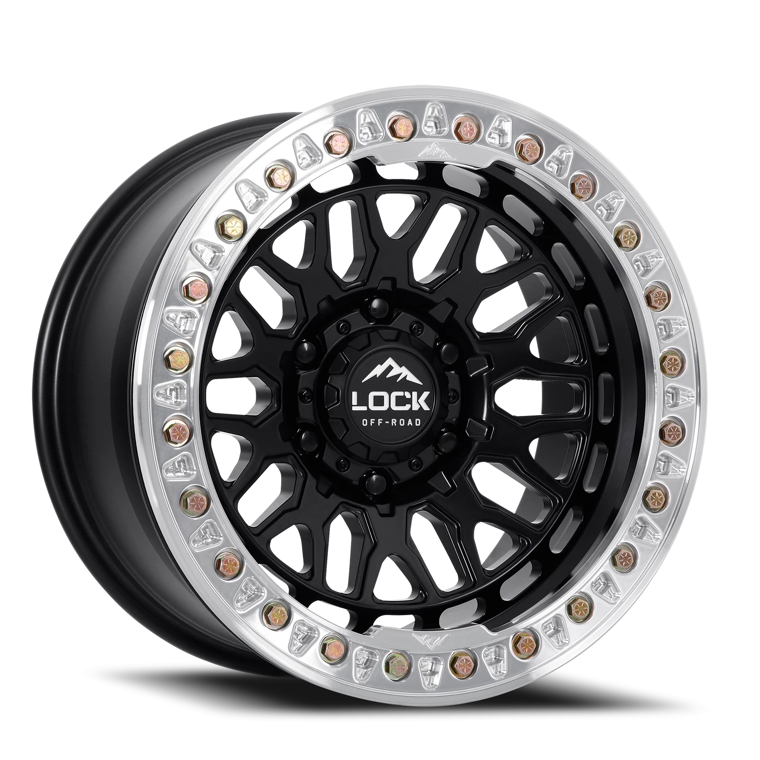 INVADER CASTING BEADLOCK | 17X9 | 5X127 | -12 | MATTE BLACK WITH MATTE BLACK RING | INVADER-7957MB12N