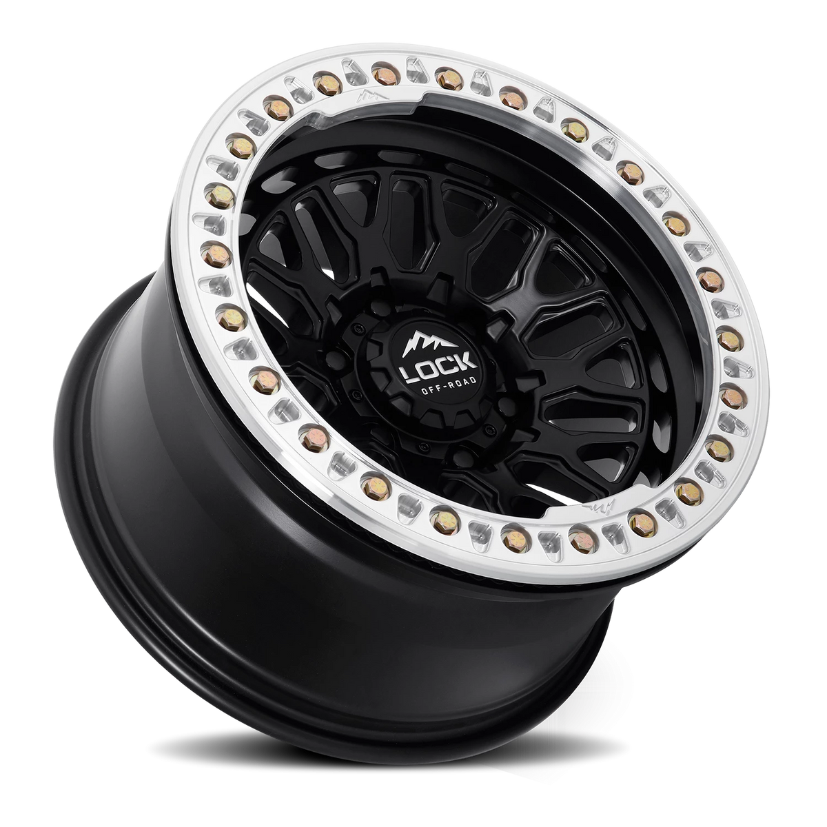 INVADER CASTING BEADLOCK | 17X9 | 5X127 | -38 | MATTE BLACK WITH MATTE BLACK RING | INVADER-7957MB38N - Image 2