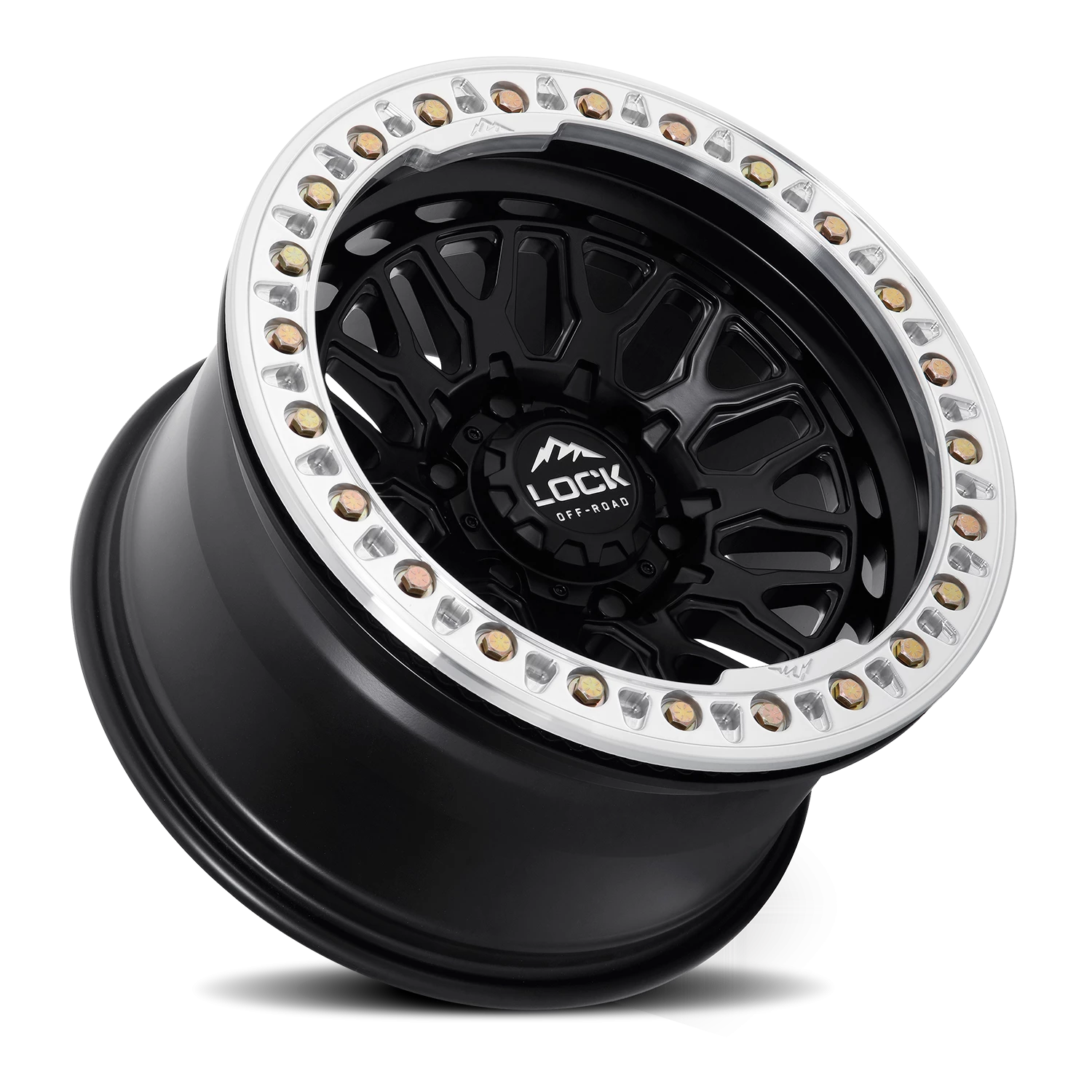 INVADER CASTING BEADLOCK | 17X9 | 5X127 | -38 | MATTE BLACK WITH MATTE BLACK RING | INVADER-7957MB38N - Image 2