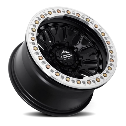 INVADER CASTING BEADLOCK | 17X9 | 5X127 | -12 | MATTE BLACK WITH MATTE BLACK RING | INVADER-7957MB12N - Image 2