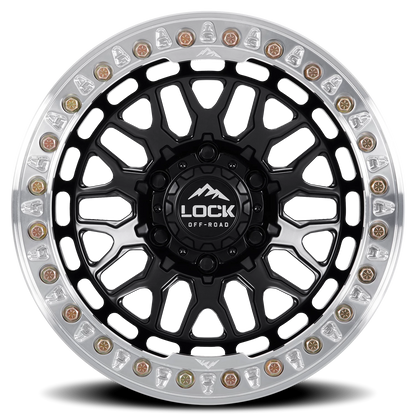 INVADER CASTING BEADLOCK | 17X9 | 5X127 | -38 | MATTE BLACK WITH MATTE BLACK RING | INVADER-7957MB38N - Image 3