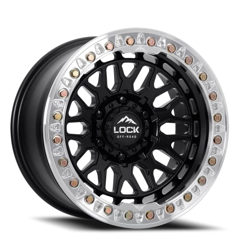 INVADER CASTING BEADLOCK | 17X9 | 6X135 | -38 | MATTE BLACK WITH MATTE BLACK RING | INVADER-7963MB38N