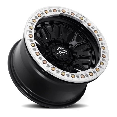 INVADER CASTING BEADLOCK | 17X9 | 6X135 | -38 | MATTE BLACK WITH MATTE BLACK RING | INVADER-7963MB38N - Image 2