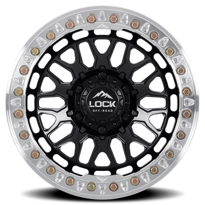 INVADER CASTING BEADLOCK | 17X9 | 6X135 | -38 | MATTE BLACK WITH MATTE BLACK RING | INVADER-7963MB38N - Image 3