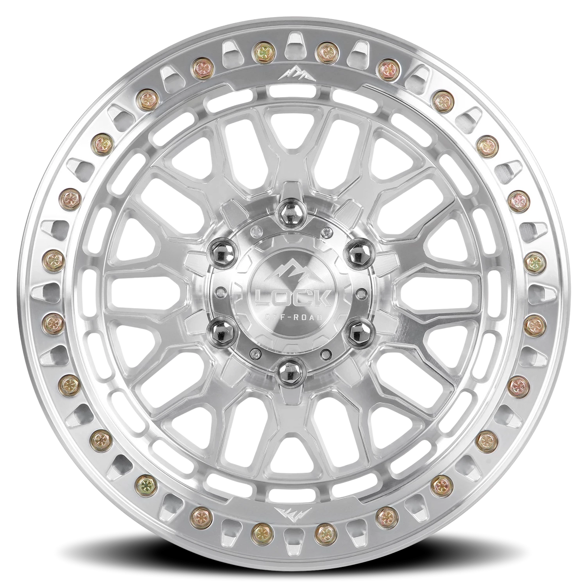 INVADER CASTING BEADLOCK | 17X9 | 5X127 | -38 | MACHINE WITH CLEAR COAT W MACHINED RING | INVADER-7957MC38N - Image 3
