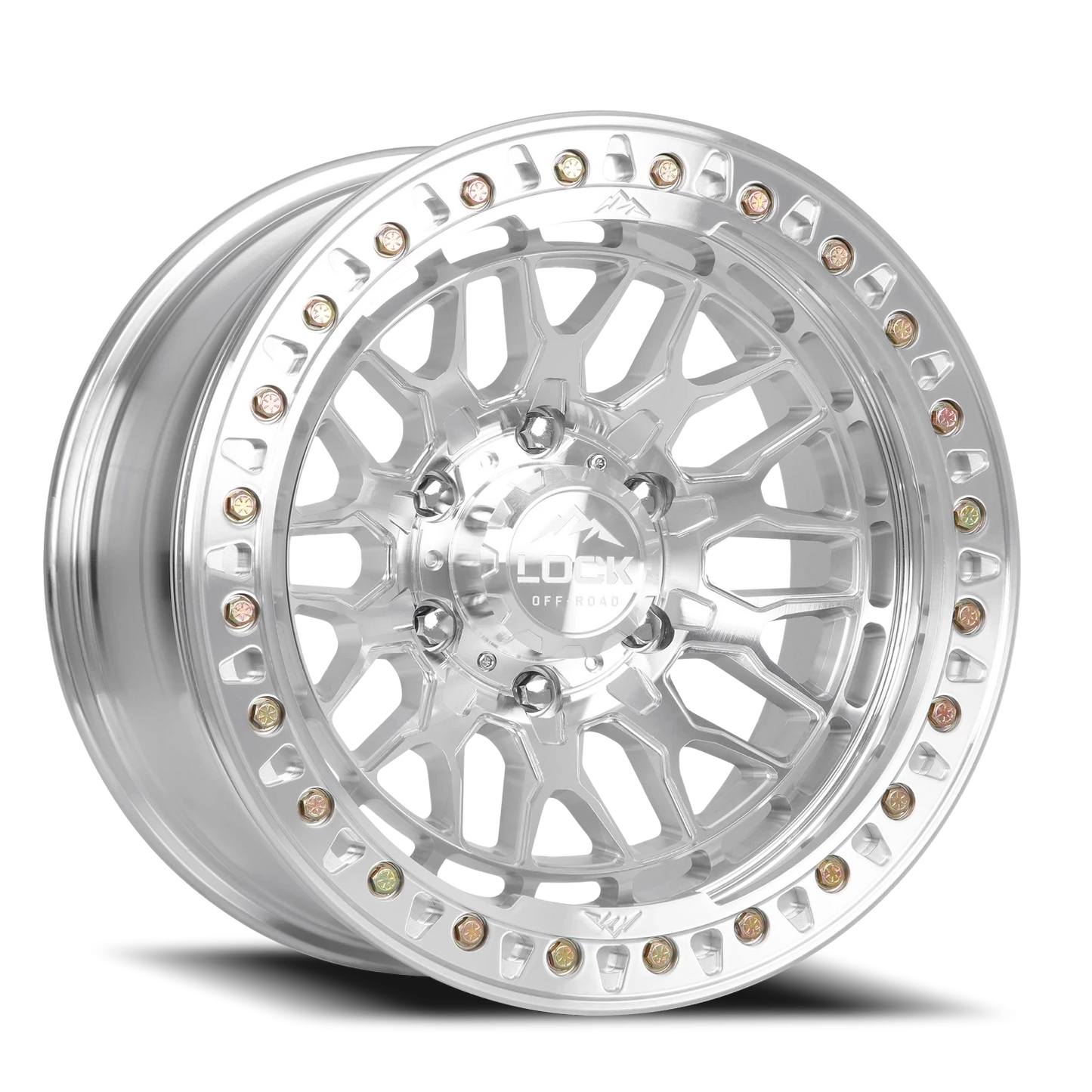 INVADER CASTING BEADLOCK | 17X9 | 6X135 | -38 | MACHINE WITH CLEAR COAT W MACHINED RING | INVADER-7963MC38N