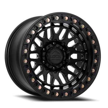 INVADER FORGED BEADLOCK | 17X9 | 5X127 | -38 | MATTE BLACK W MATTE BLACK FORGED | INVADER-7957MB38NF