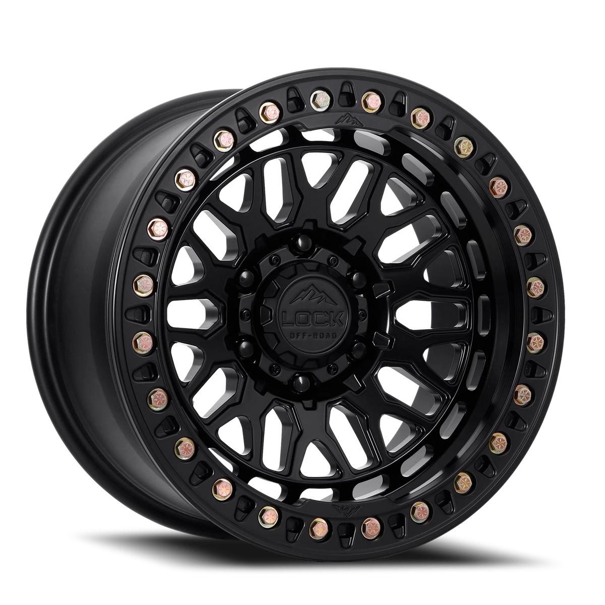 INVADER FORGED BEADLOCK | 17X9 | 5X127 | -12 | MATTE BLACK W MATTE BLACK FORGED | INVADER-7957MB12NF
